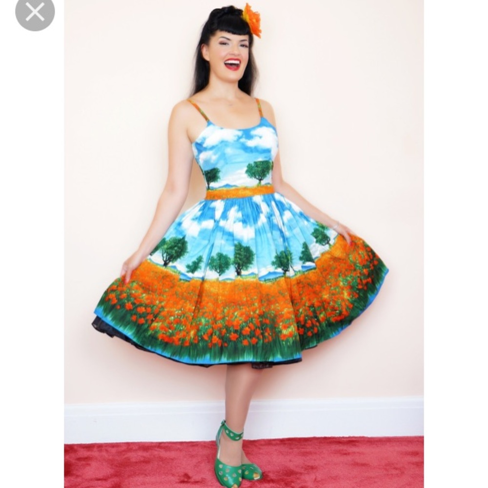 Bernie Dexter Chelsea Dress in Poppy Field M